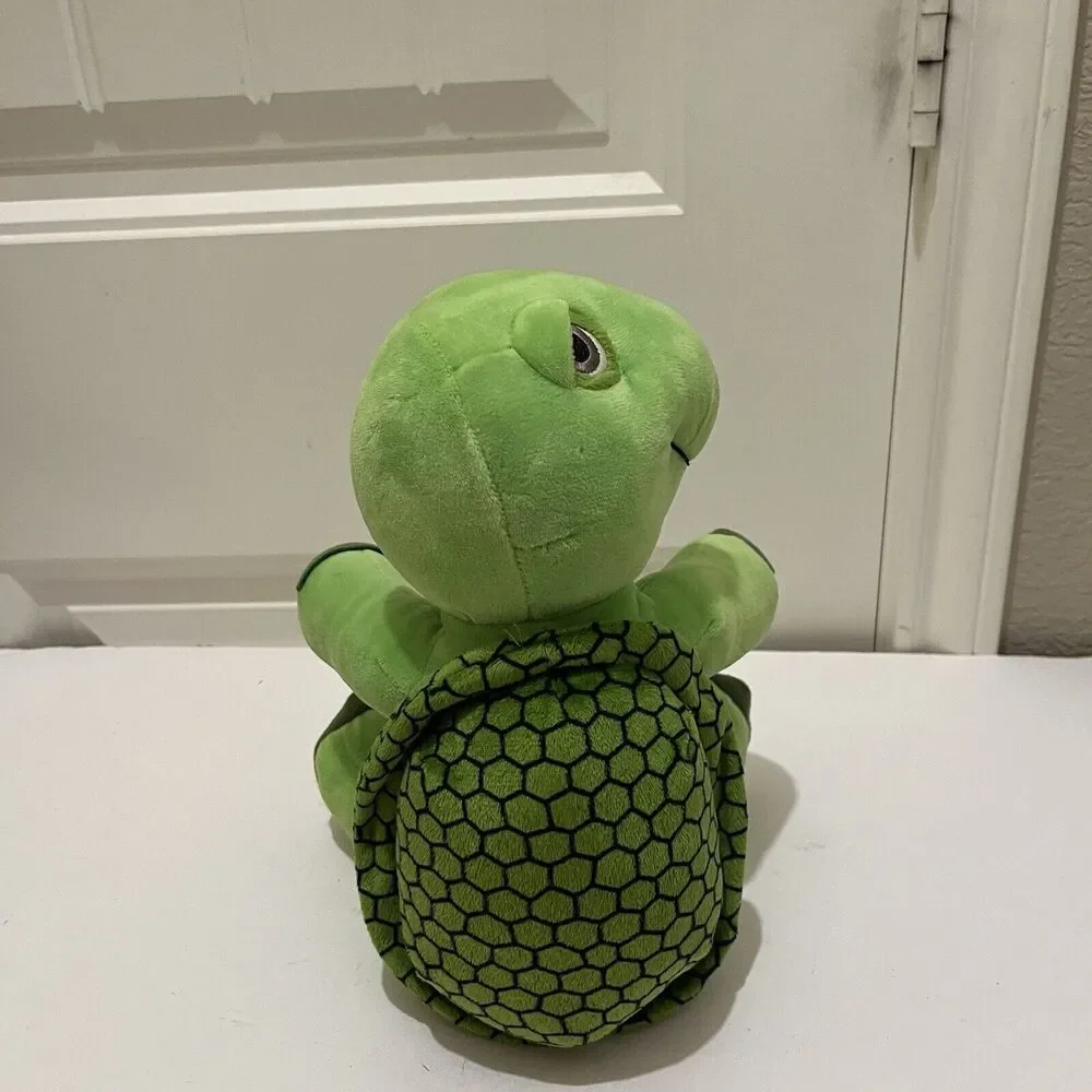 2019 Progressive Plush Terry Green Turtle Plush Tortoise Stuffed Animal Toy 10”